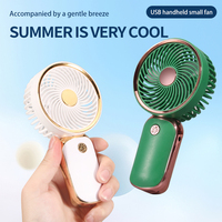 Mini ventilateur de poche portable d'été, mini ventilateur à main rechargeable par USB, ventilateur électrique portable au design silencieux