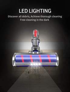 Brosse à rouleaux souple pour tête de sol compatible avec les aspirateurs <span class=keywords><strong>Dyson</strong></span> V7 <span class=keywords><strong>V8</strong></span> V10 V11 V15 Pièces de rechange Tête de moteur rotative - Product Image 3