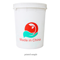 Machine de sérigraphie de seau de peinture en plastique PP semi-automatique multicolore de 5 gallons