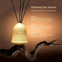 Ensemble diffuseur de parfum en céramique, aromathérapie sans flamme, nouveau style chinois, décoration parfumée pour la maison, bouteille en céramique, souvenir d'hôtel