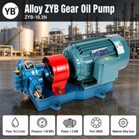 ZYB 18.3 Hochleistungs-Zahnradölpumpe 18,3 LPM 1,5 KW Legierungsstahl-Zahnrad Hochleistungs-Rückstandsöltransferpumpe 1400 U/min Mit Motor