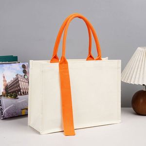 Blank <b>Large</b> Cloth Reusable Cotton Grocery Tote <b>Bags</b> <b>Gift</b> - Product Image 2