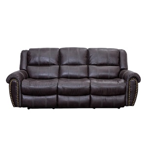 Sofá <span class=keywords><strong>de</strong></span> Salón Reclinable Manual Tapizado en Tela MANWAH CHEERS, Sofá <span class=keywords><strong>de</strong></span> <span class=keywords><strong>3</strong></span> <span class=keywords><strong>Plazas</strong></span> Económico para Salón - Product Image 1