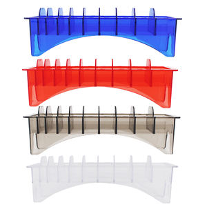 4 couleurs Guides de protection magnétiques multicolores pour boîte de rangement de lames de tondeuse transparentes - Product Image 6