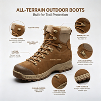 Bottes de chasse pour hommes, légères, respirantes, camouflage, isolées, tactiques, confortables, bottes de travail, chaussures de randonnée, chaussures de marche, ville, toutes saisons