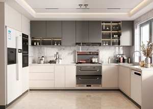 Gabinetes de Cocina Personalizables con Diseño Gratuito, Muebles de Cocina Modernos, Fregadero de Acero Inoxidable y Encimera de Mármol - Product Image 6