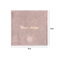 Pochette à bijoux magnétique en suède double couche Bestpackaging, sac pour collier et bracelet en microfibre imitation suède, fermeture magnétique