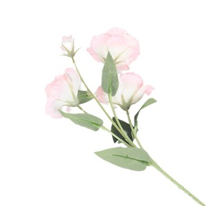 ดอกลิเซียนธัสประดิษฐ์สีขาวครีม สีชมพูแชมเปญ ดอกไม้ผ้าไหม ก้านเดี่ยว สำหรับตกแต่งงานแต่งงานและบ้าน - Product Image 5