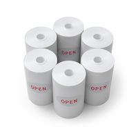 Rouleau de papier thermique 57x40mm, imperméable, résistant à l'huile, résistant aux déchirures, papier synthétique pour magasin de détail