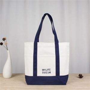 Suppler Small Waxed Colorblocked <b>Canvas</b> <b>Bag</b> Design Fashion <b>Canvas</b> <b>Large</b> Custom Recycled Organic Cotton Tote <b>Bag</b> With Custom logo - Product Image 1