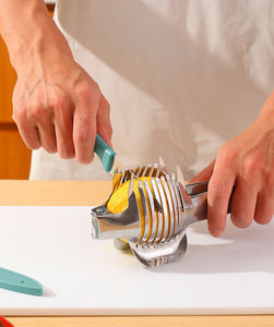 Vente en gros Syh318 Coupe-légumes multifonctionnel en aluminium pour oranges, citrons, tomates, fruits et oignons - Product Image 6