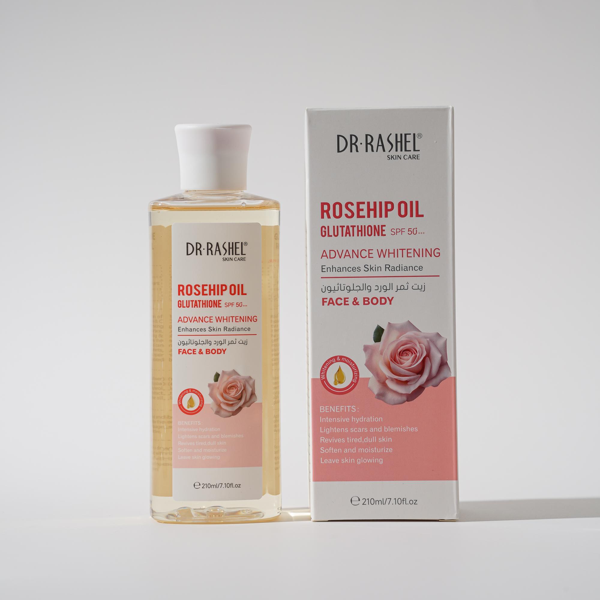Dr Rashel Wholesale Skin Care Moisturizing Whitening Lightening Dark Spots Rosehip Glutathione Oil For Face And Body