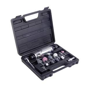 16 adet hava kalıp taşlayıcı kiti 1/4 "1/8" döner pnömatik öğütücüler hava kompresörü aracı kiti seti - Product Image 2