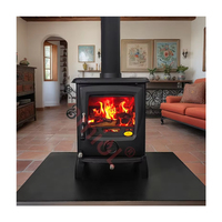 Poêle à granulés de bois en fonte au design moderne, alimentation automatique, foyer hydro, autoportant pour villas, prix réduit disponible