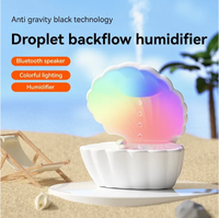 Diffuseur d'arômes LED Nuage Arc-en-ciel, Humidificateur d'air ultrasonique à brume froide, Veilleuse à huiles essentielles pour chambre à coucher et usage domestique