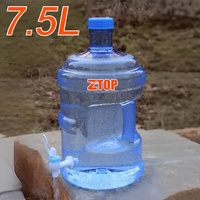 Bouteille d'eau en plastique réutilisable 19 litres 20 litres 5 gallons sans Bpa avec distributeur