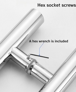 Thickened Stainless Steel <strong>Pull</strong> <strong>Handle</strong> <strong>Door</strong> for Glass <strong>Doors</strong> Long Profile T-Shaped <strong>Handles</strong> for Main Glass <strong>Door</strong> <strong>Pulls</strong> <strong>Handles</strong> - Product Image 5