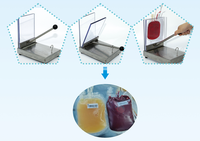 Extracteur de plasma portable en acier inoxydable Cenlee pour banque de sang avec sacs de sang de 100 ml à 400 ml