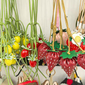 Llaveros <span class=keywords><strong>de</strong></span> Moda con Dijes <span class=keywords><strong>de</strong></span> <span class=keywords><strong>Tomate</strong></span> Cherry, Venta Directa <span class=keywords><strong>de</strong></span> Fábrica, Llaveros con Cuentas, Llavero <span class=keywords><strong>de</strong></span> Cuero PU, Colgante para Bolso - Product Image 6