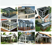 Véranda mobile de luxe pour villa, véranda en verre rétractable automatique pour patio, véranda extérieure, vente en gros directe d'usine
