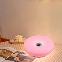 Lampe de table LED créative en forme de donut, murale, rechargeable, ABS 5V, trois températures de couleur, salon, chambre à coucher, salle à manger