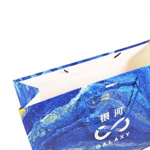 Wholesale Custom Printed Luxury Clothing Retail Gift Shopping Promotional Paper Bag Handle Custom Logo Design Packaging Usage - Product Image 3