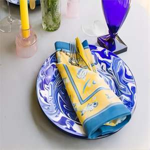 Vaisselle en émail personnalisée de haute qualité en granit marbré rond de petite et grande taille en gros en Chine, assiettes pour enfants - Product Image 6