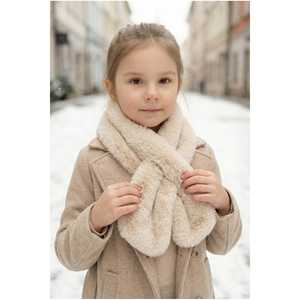 Calentador de Cuello de Felpa Blanco Hueso para Niñas Byn001 Categoría de Producto Calentadores de Piernas - Product Image 2