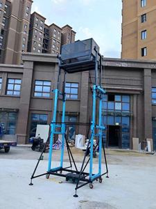 Usine directe réglable 10m Portable échafaudage électrique nouvelle Construction poussoirs déplaçant l'échafaudage électrique avec moteur - Product Image 4