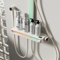 Fabrieksprijs Nieuw Messing Luxe Indoor Moderne Digitale Verstelbare Regendouche Systeem Smart Badkamer Douchesysteem Set Voor Thuis
