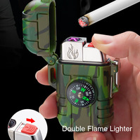 Encendedor Multifuncional de Doble Uso para Exteriores, Recargable, Inflable, con Brújula, Resistente al Agua, Ideal para Regalo, Directo de Fábrica