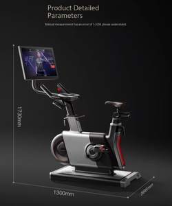 Nouveau design en acier <span class=keywords><strong>pliable</strong></span> pour vélo avec écran LCD, résistance magnétique et contrôle par application pour le fitness en intérieur - Product Image 5