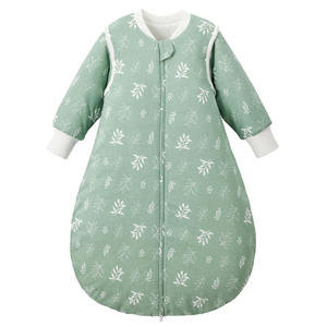 Sac de couchage 100% coton imprimé dinosaure <span class=keywords><strong>3</strong></span>,<span class=keywords><strong>5</strong></span> <span class=keywords><strong>Tog</strong></span> avec manches amovibles 68-80 cm/6-14 mois - Product Image 1