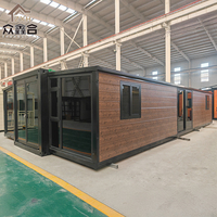 Fabricant chinois de maison préfabriquée extensible de 20 pieds avec structure en acier galvanisé à panneaux sandwich, assemblage rapide
