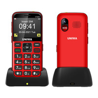 Teléfono Móvil 2G con Teclado V1000 PRO 2024, Doble SIM, Pantalla TFT de 2.31 Pulgadas, Teclado QWERTY, Función de Juegos, Compatible con JAVA, 0.3MP
