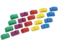 Accessoires de jeu de société de divertissement de forme personnalisée, mini jouets en bois imprimés Meeple