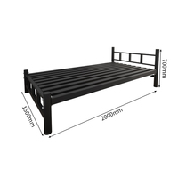 Cadre de lit simple moderne en acier inoxydable de qualité supérieure pour appartement, hôtel, école et hôpital, avec design de rangement modulaire