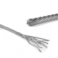 1x7 hebra de acero de 3,18mm para colgador, cable de comunicación electro-galvanizado Ecuador