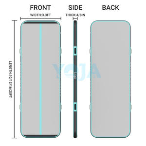 <span class=keywords><strong>Tapis</strong></span> de gymnastique personnalisé 6.6ft/10ft/13ft/16ft/20ft/23ft Piste de culbutage <span class=keywords><strong>gonflable</strong></span> en PVC <span class=keywords><strong>4</strong></span>/8 pouces d'épaisseur - Product Image 5