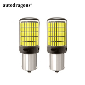 Ampoules LED Autodragons 22W 3600LM 1156 BA15S 150 SMD 4014LED avec projecteur pour feux de recul jaunes DC 12V-24V - Product Image 2