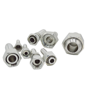 고압 여성 남성 플랫 90 45 콘 유압 호스 피팅 페룰 BSP JIC NPT SAE 호스 피팅 - Product Image 1