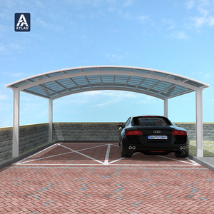 <strong>Canopia</strong> Lean-to Aluminum Carport Arch Roof-Attaches Existing Wall Rustproof Weatherproof Space-Saving Outdoor Parking Shelter - Product Image 3