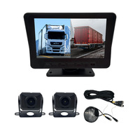 Caméra de recul Wemaer pour camion poids lourd avec écran LCD couleur 7 pouces AHD 720P 1080P et vision nocturne intégrée