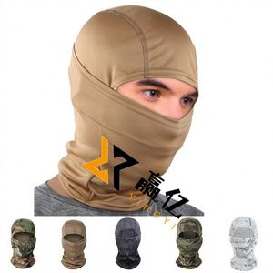 High Quality Wholesale Custom Logo Knit Full Face Cover Balaclava Breathable Polyester Ski and Fishing Mask With 1 Hole - Product Image 1