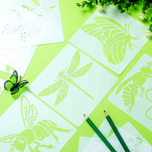20 Plantillas Reutilizables para Pintar con Diseños de Insectos, <span class=keywords><strong>Mariposas</strong></span>, Abejas y Libélulas - Product Image 4