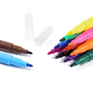 ปากกาพู่กันสีน้ำ 6/12 สี หัวนุ่มยืดหยุ่น ปากกามาร์คเกอร์แบบใช้น้ำ ล้างออกได้ สำหรับงานศิลปะ วาดภาพ ระบายสี และเขียนตัวอักษร - Product Image 3
