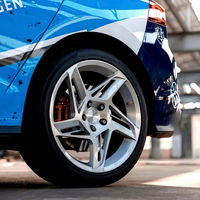 Nouvelles jantes monobloc forgées 1 pièce en alliage d'aluminium brossé, concaves profondes, 5x112 5x114.3 5x120, sur mesure pour voitures de course et tuning sportif