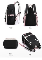 Nueva Mochila para Portátil Oxford Impermeable de 15.6 Pulgadas para Mujer, Mochila Escolar para Estudiantes, Bolsa de Viaje Resistente para Portátil con USB