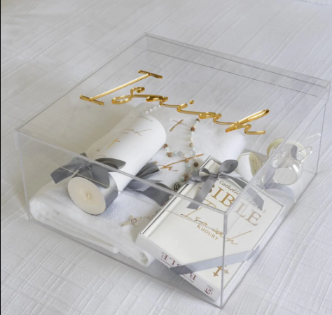 oval box for baptism