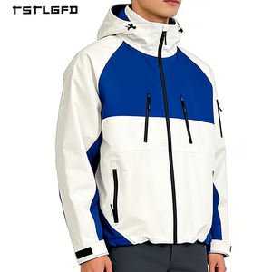 Chaqueta Varsity Personalizada para Hombre, Gruesa, de Nailon Estampado, con Cuello Alto, Capucha, Impermeable, Resistente al Viento, con Cierre Frontal y Logotipo - Product Image 2